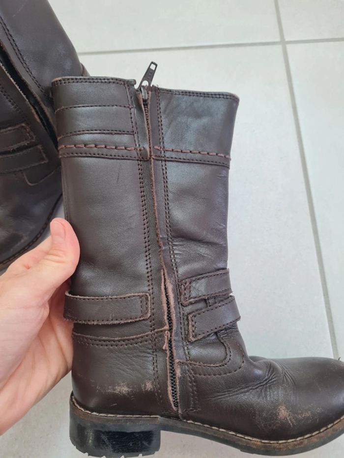 Bottes fille cuir - photo numéro 4