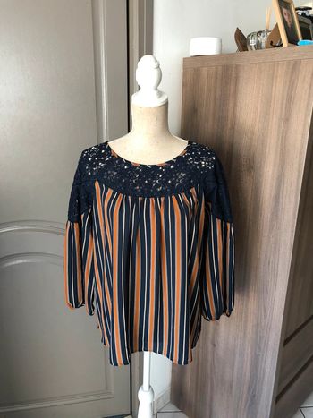 Blouse taille 44 dentelles dans le haut des épaules