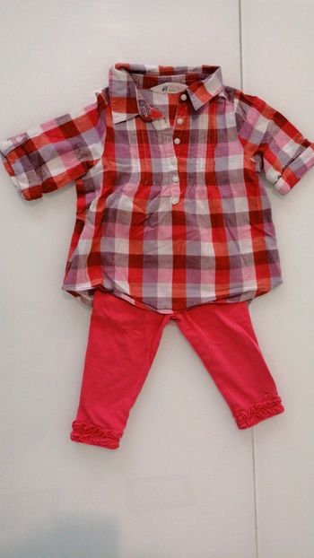 Ensemble chemise + leggins 12/18mois