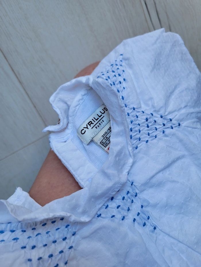 Blouse body en plumetis cyrillus 2ans - photo numéro 6