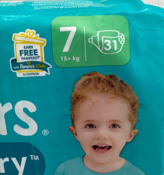 Lot couches pampers baby dry taille 7 - photo numéro 2