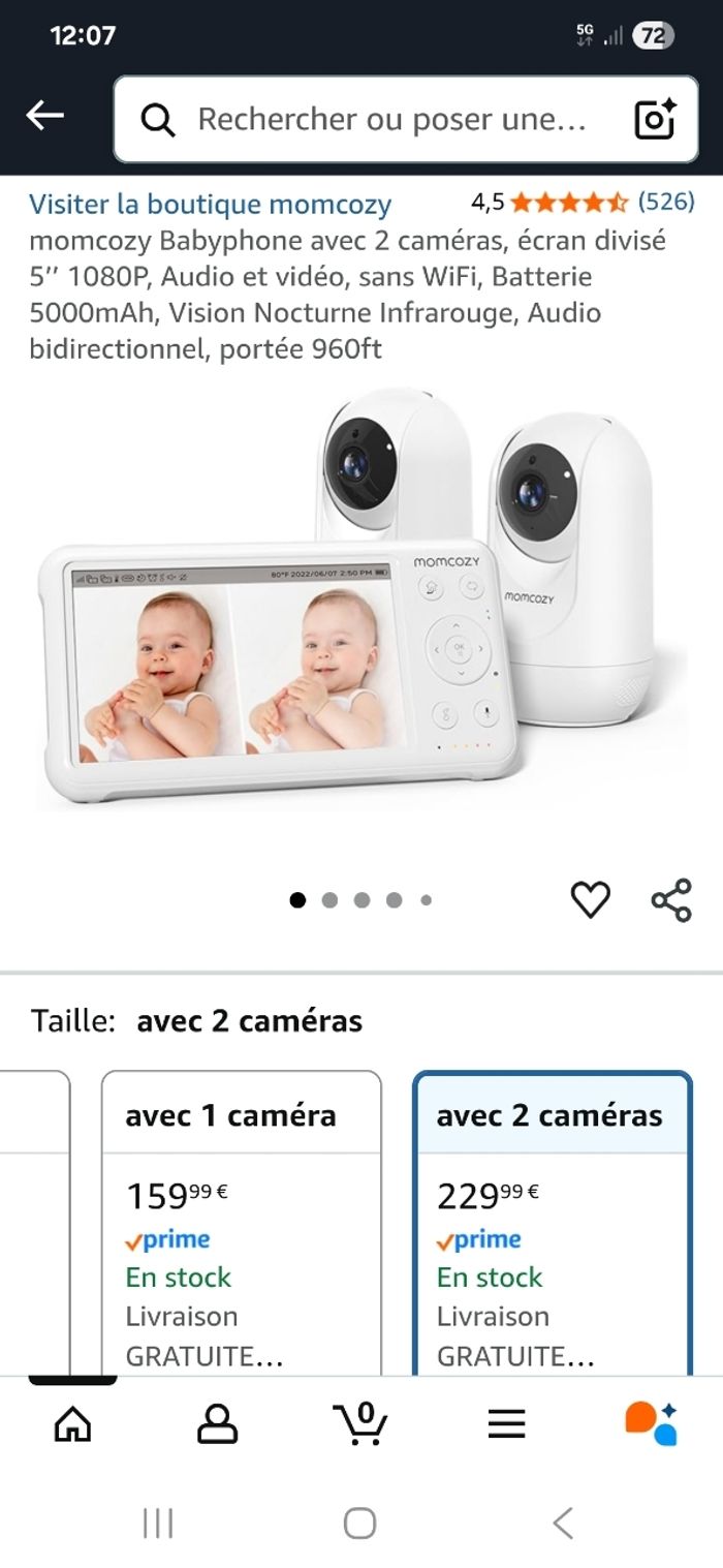 Babyphone momcozy neuf - photo numéro 3