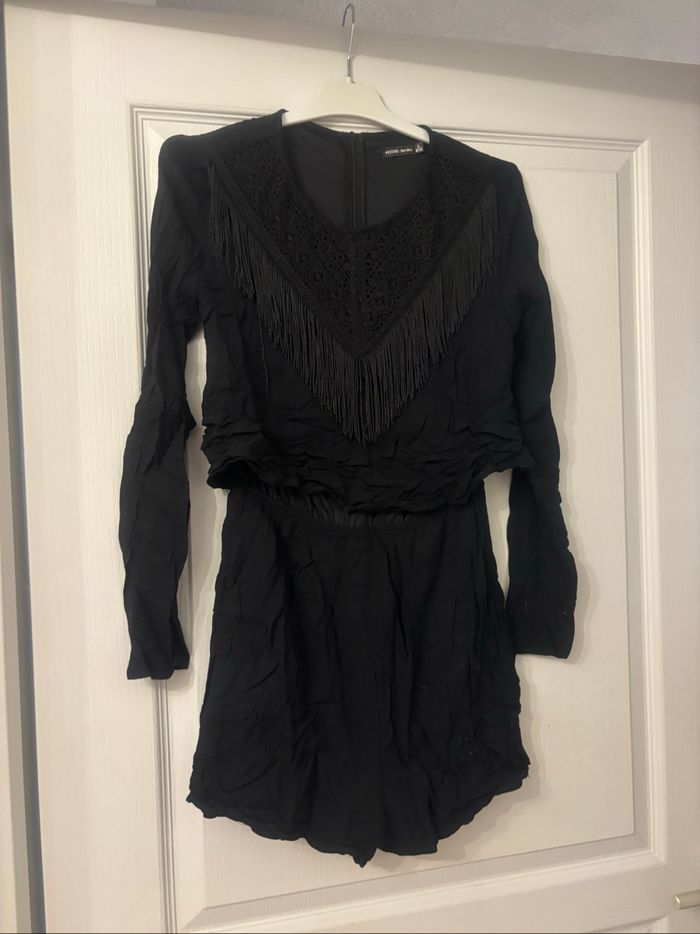 Combishort manches longues bershka S