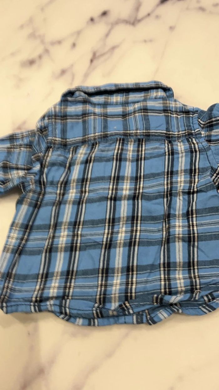 Chemise à carreaux bleue - photo numéro 5