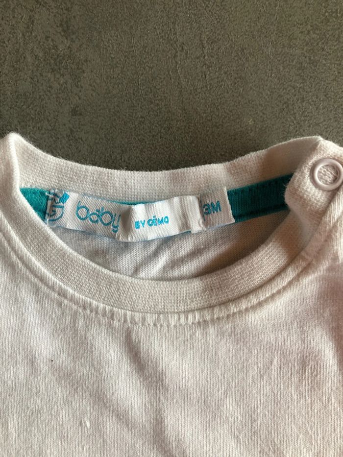 T-shirt manches courtes 3 mois - photo numéro 3