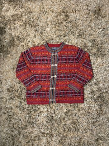 Magnifique Pull Herman Gaist en Laine à motifs Flocon Pull Norvégien Taille S