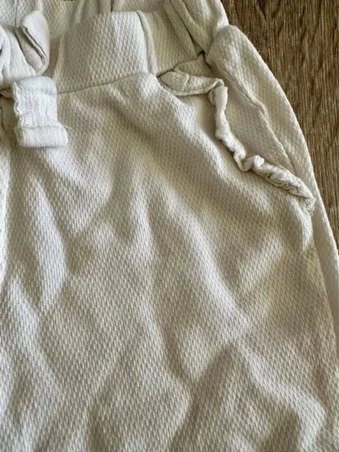 Pantalon fille blanc zara 3/6 mois - photo numéro 4