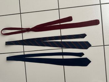 Lot de 3 cravates (2 tons bleu et 1 tons bordeaux)