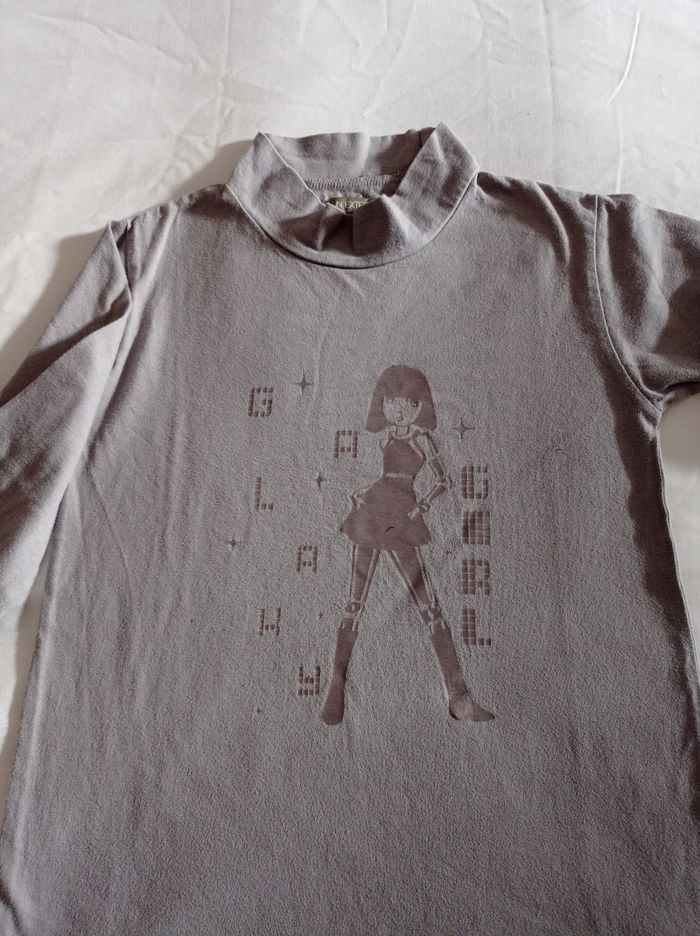 Pull colle montant couleur gris voir photos âge 10 ans . marque .inextenso. - photo numéro 4