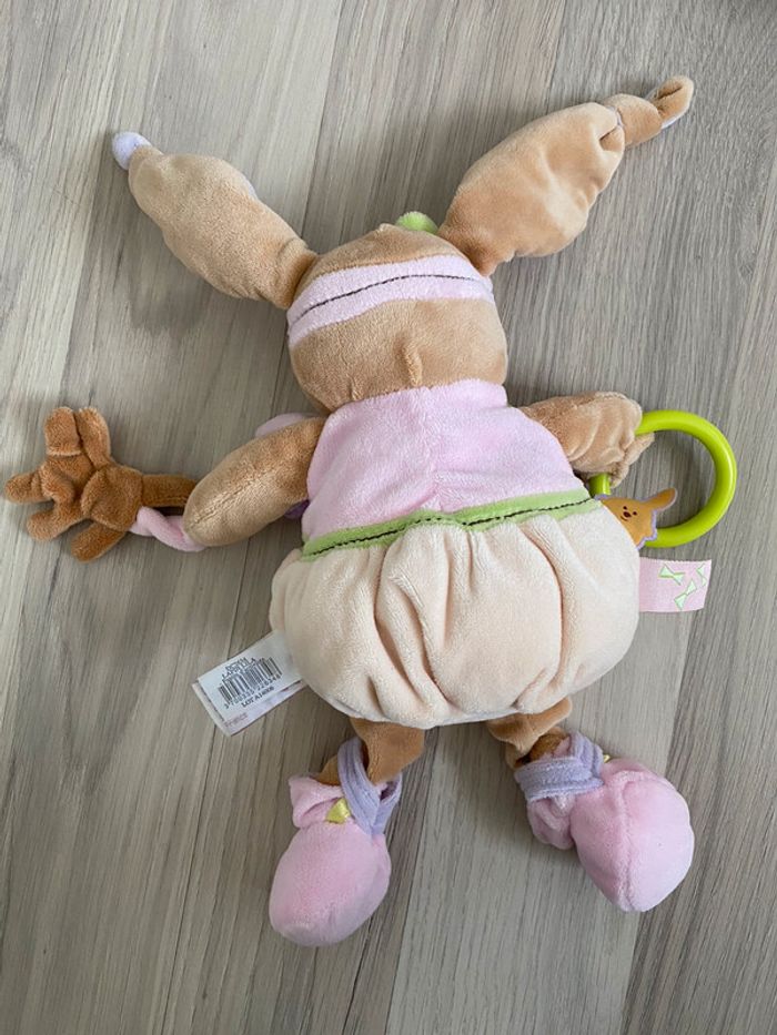 Doudou et compagnie pantin d’activité lapin lila - photo numéro 2