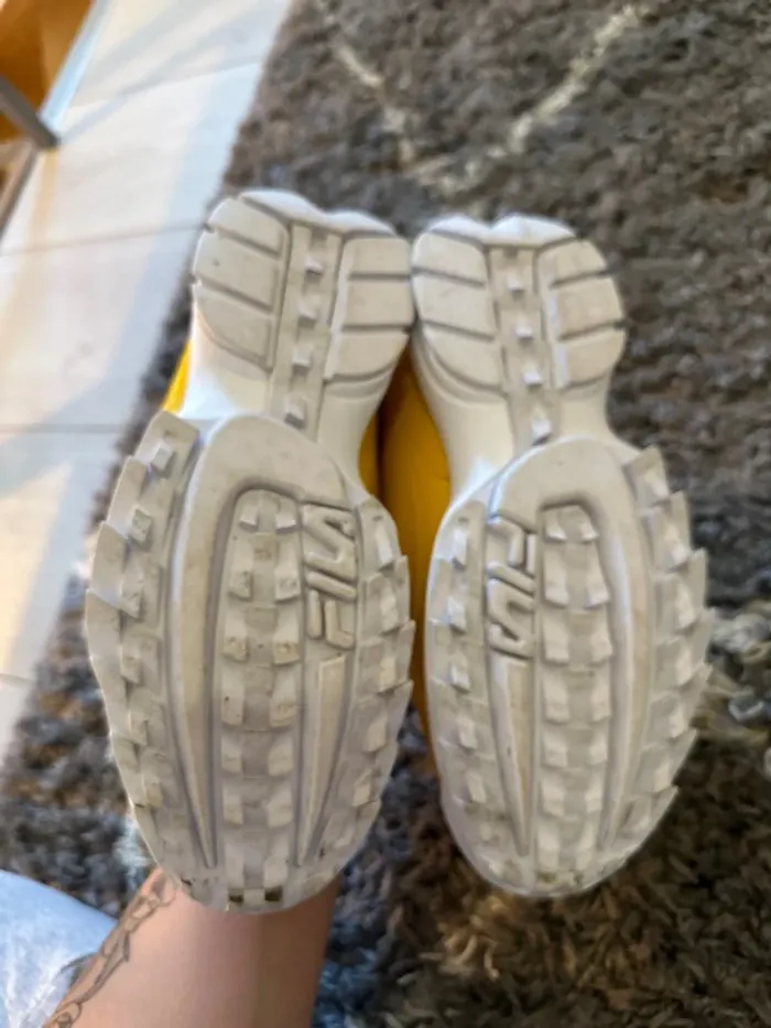Chaussures Fila jaune - photo numéro 5