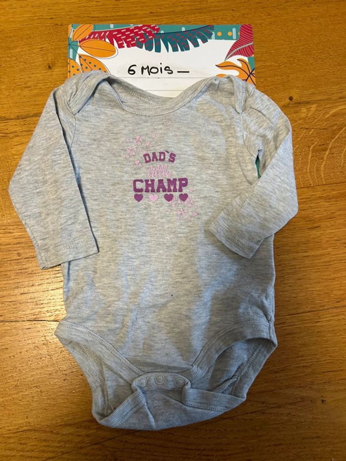 Lot de bodies ML fille - 10 pièces - 6 mois - photo numéro 6