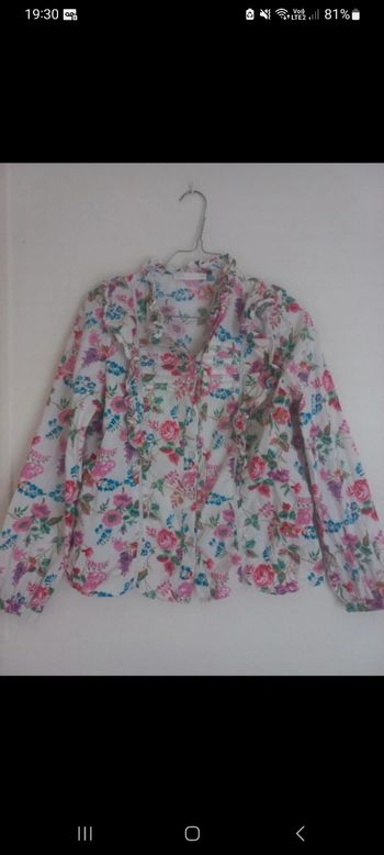 Magnifique blouse à fleurs 