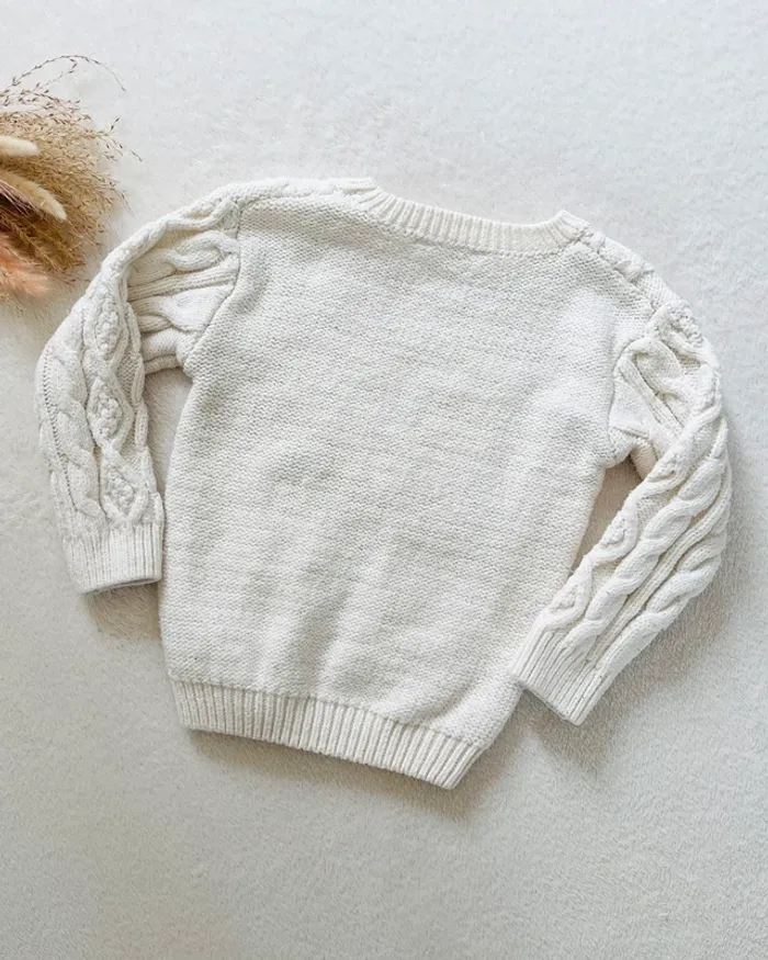 Pull en maille torsadé avec fleurs brodées 4/5 ans - Primark - photo numéro 4