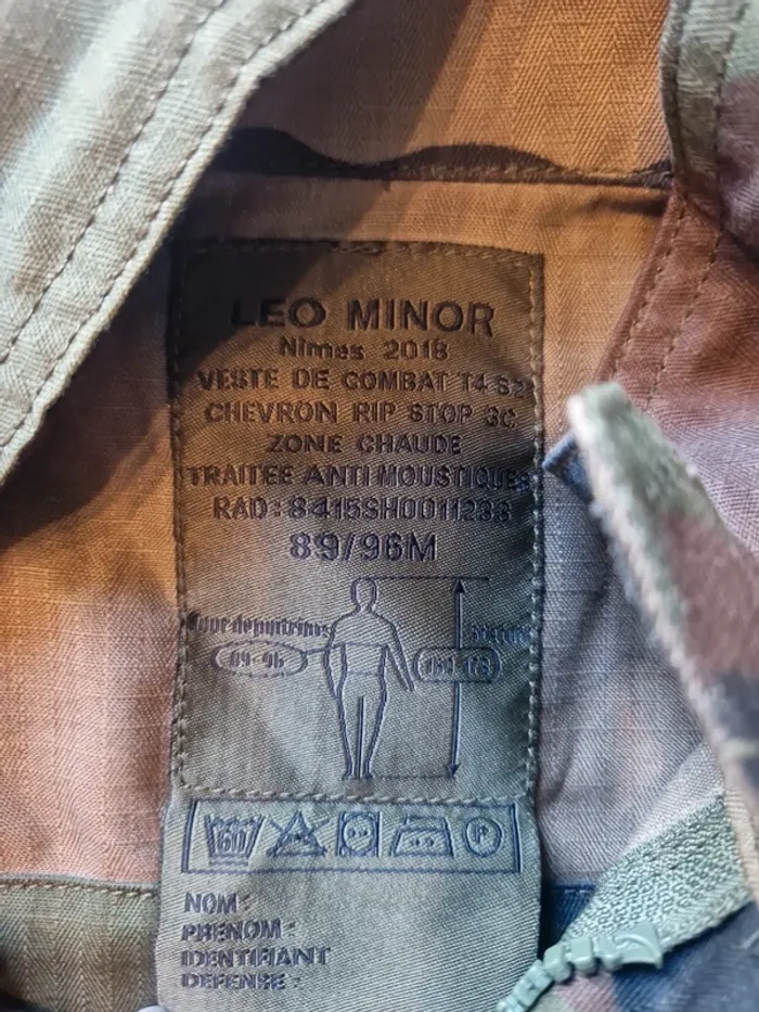 Veste de treillis militaire camouflage félin zone chaude Taille M - photo numéro 4