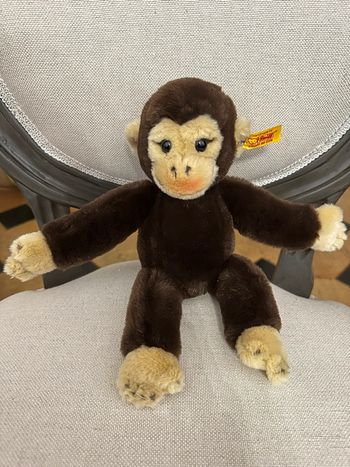 Peluche Steiff Chimpanzé Steiff doudou 26cm animal collection