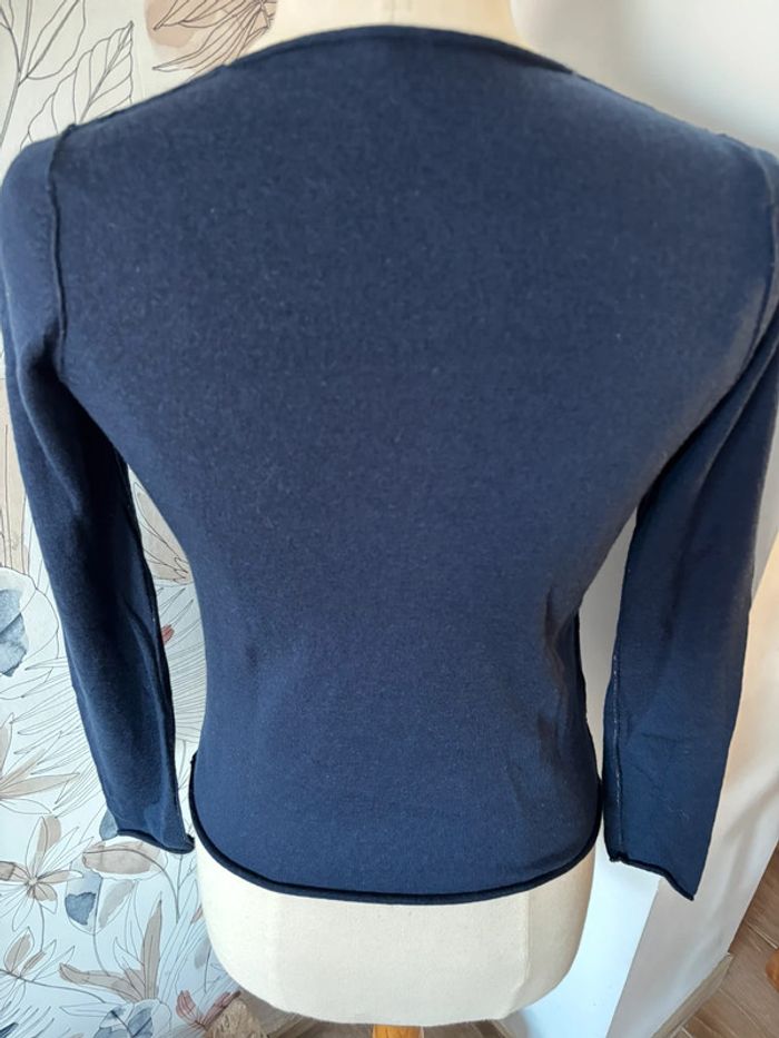 🩵 Pull n’en laine Mérinos marine -Zadig & Voltaire - S - photo numéro 8
