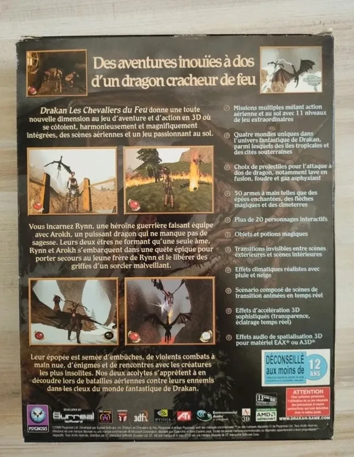 Jeu pc big box - Drakan Psygnosis - photo numéro 2