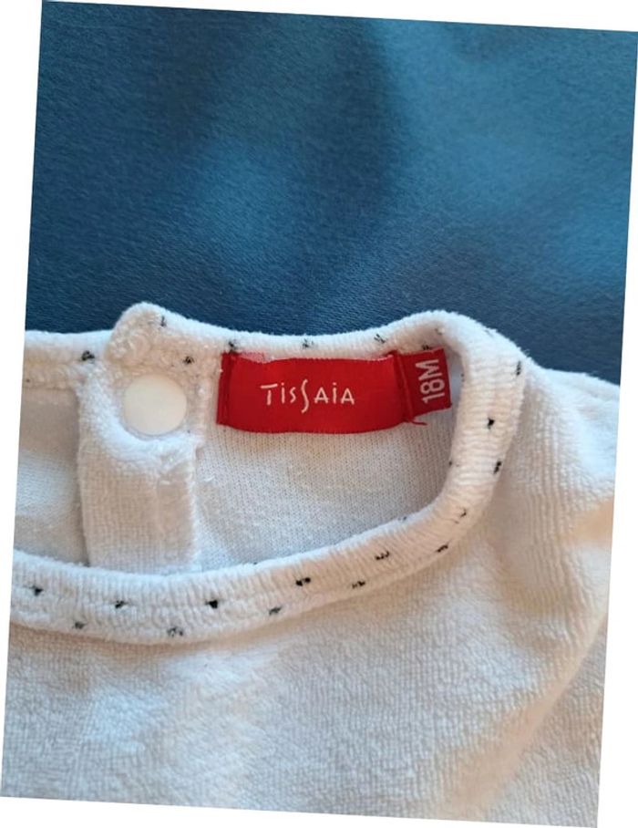 Pyjamas une pièce velour avec pied et oreilles 18 mois - photo numéro 3