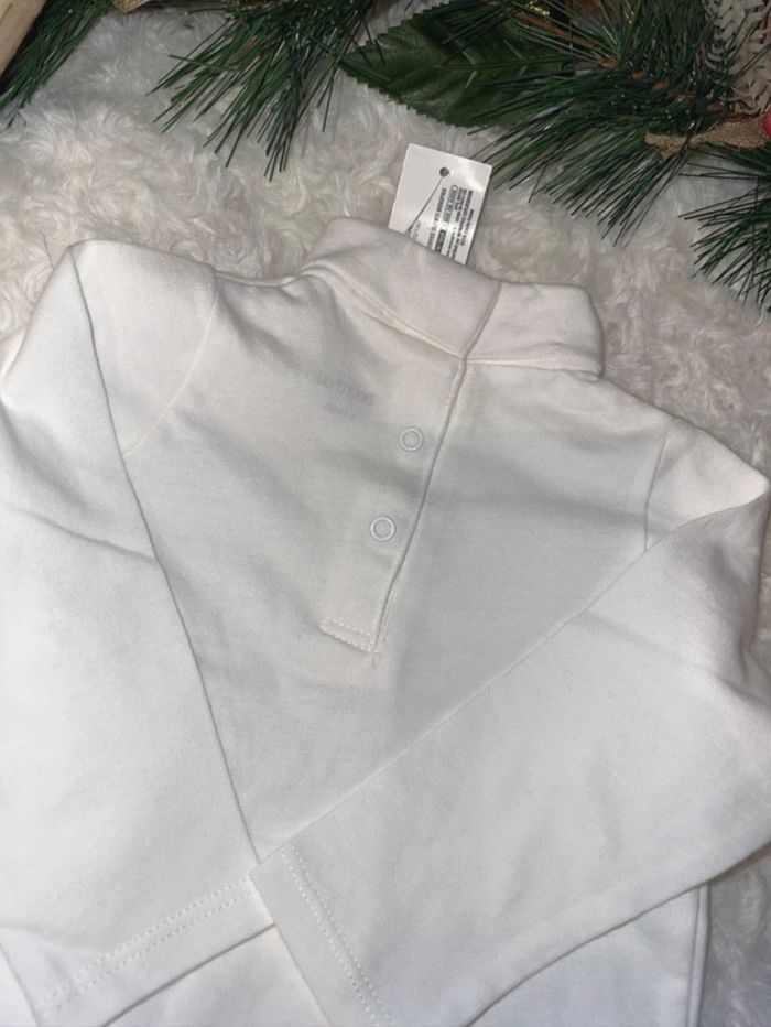 Teeshirt manche long col roulé bébé mixte Bout’chou 6 mois - photo numéro 2