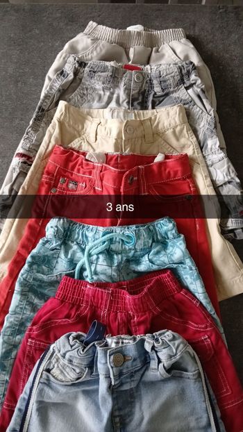 Lot shorts 3 ans