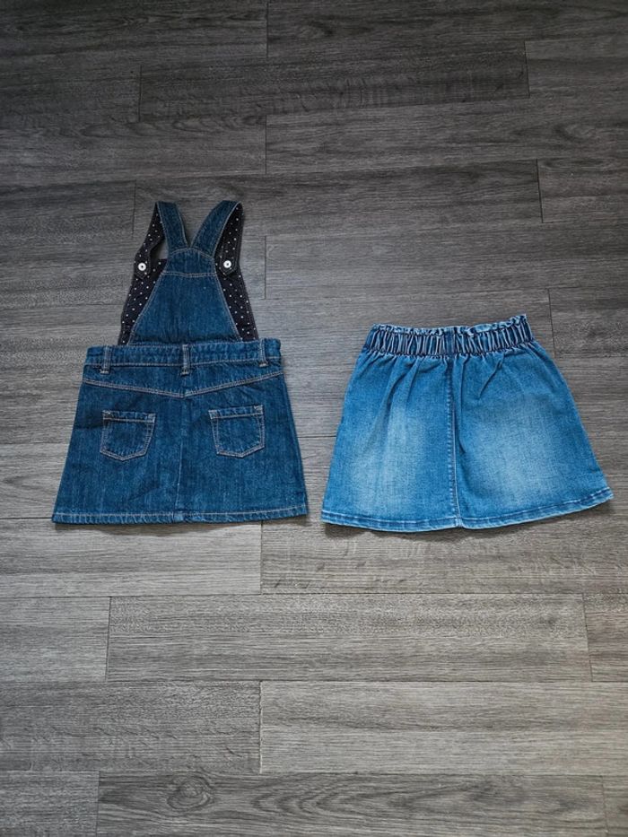 Jupe en jeans et salopette jupe en jeans taille 3 ans neuf - photo numéro 4