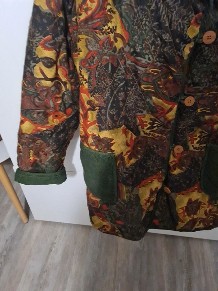 Manteau matelassée couleur automnale vintage - photo numéro 4