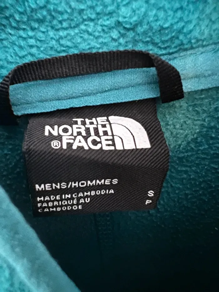 Sweat polaire vert ¼ zip homme The North Face taille S Sudadera polar Felpa pile Fleecepullover - photo numéro 4