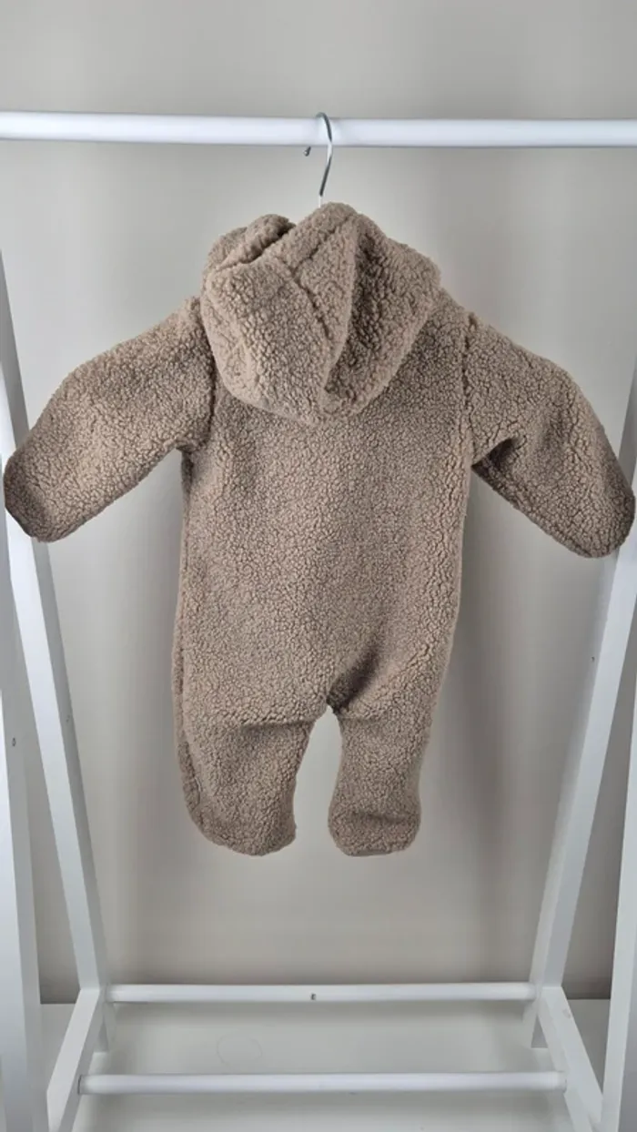 Combinaison nounours Noppies – Taupe – Doublée coton – Mixte - A6 - photo numéro 2