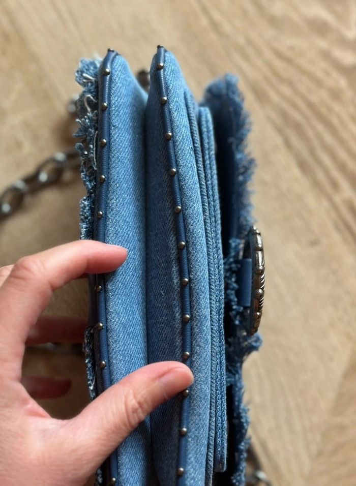 Sac Kate Wallet Glitter Storm édition Kate Moss bleu jean - Zadig&voltaire - photo numéro 14