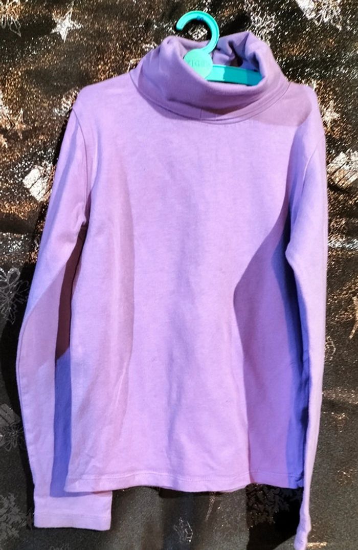T-shirt fille à col roulé taille 6 ans