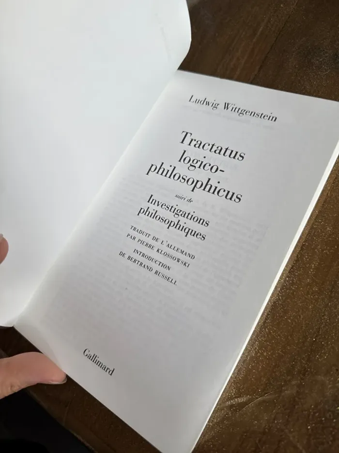 Livre tractatus logico-philosophicus - photo numéro 4