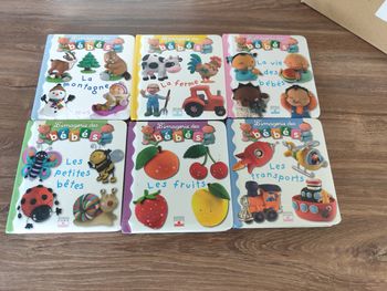 Lot de 6 livres cartonnés l'imagerie des bébés