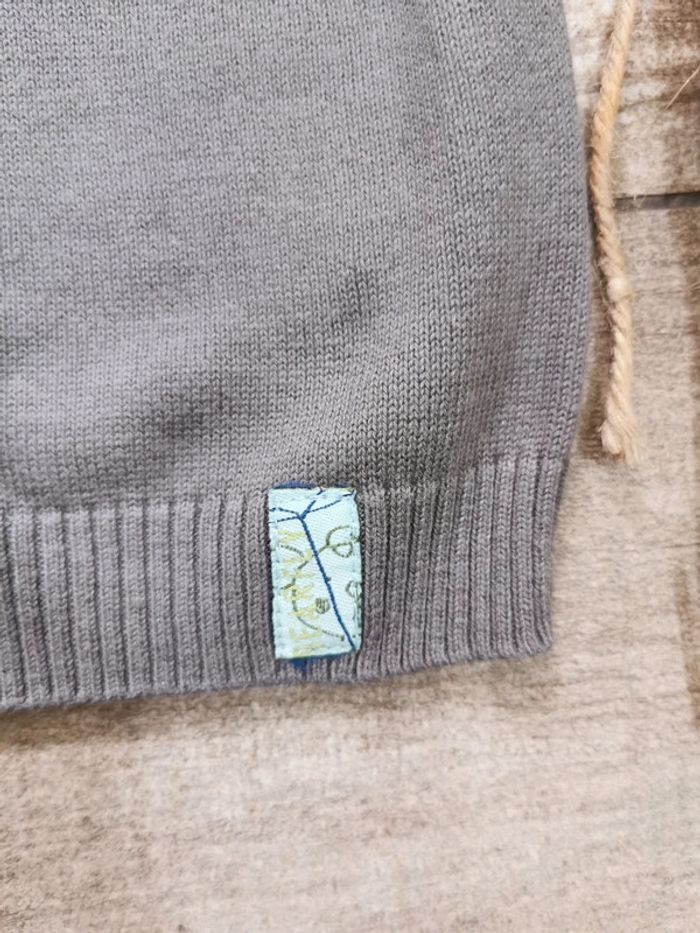 🌸Pull manches courtes 9mois marron kitchoun - photo numéro 4