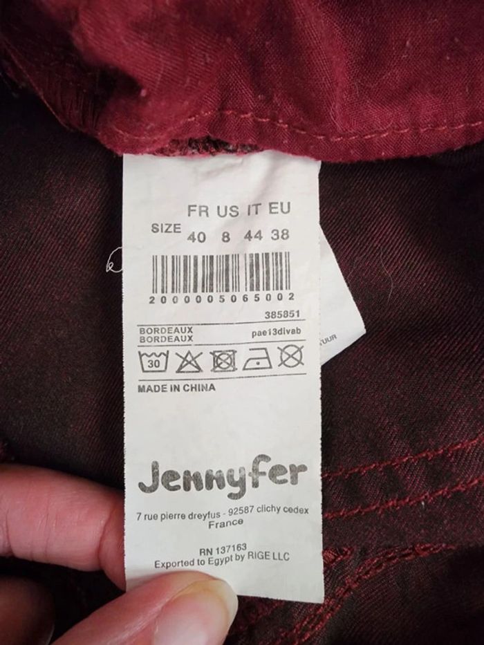 🌸Jeans skinny Bordeaux Jennyfer Taille 40🌸 - photo numéro 7
