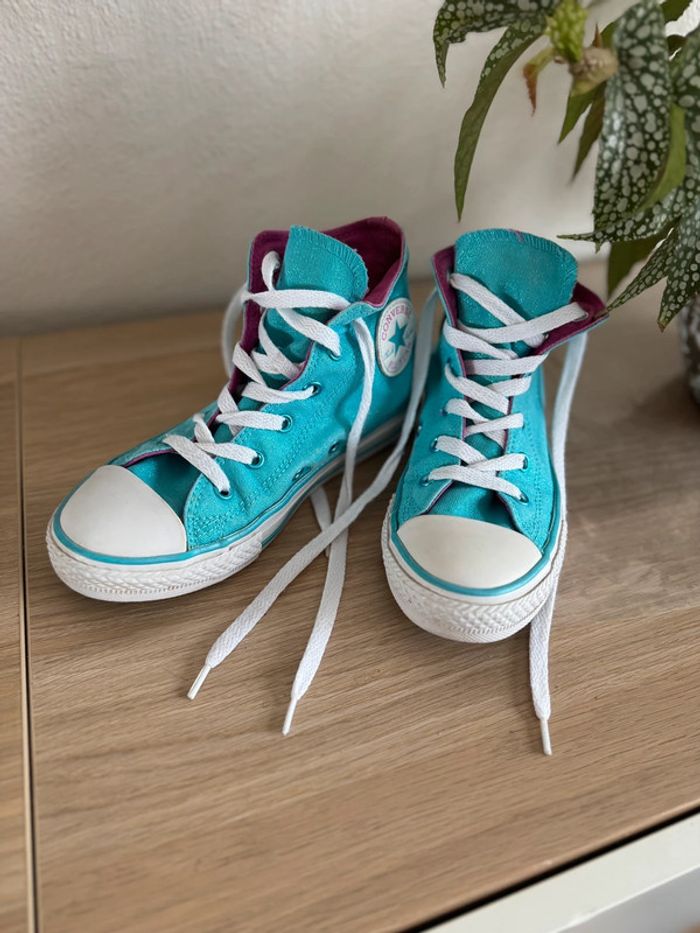 Converse All Star Chuck Taylor metallic blue junior P33