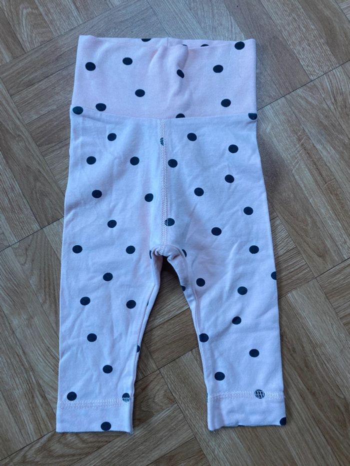 Legging rose avec petit pois noir H&M (NEUF)
