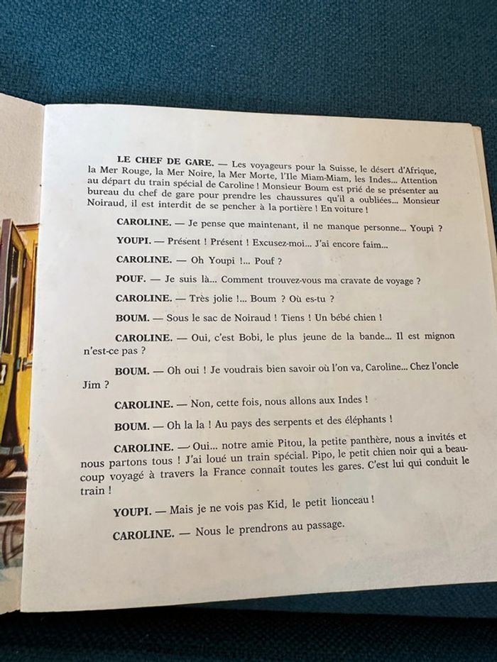 1973 Livre disque ancien Le Voyage de Caroline 33 tours vinyle Pierre Probst Ades Petit Ménestrel - photo numéro 4
