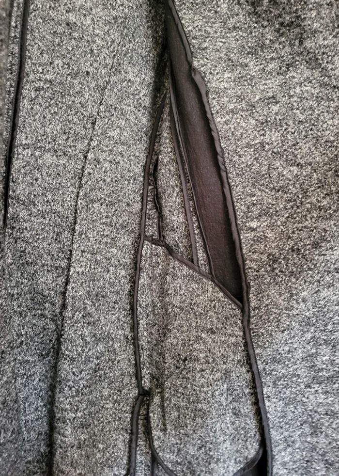 Manteau long léger gris foncé - photo numéro 4