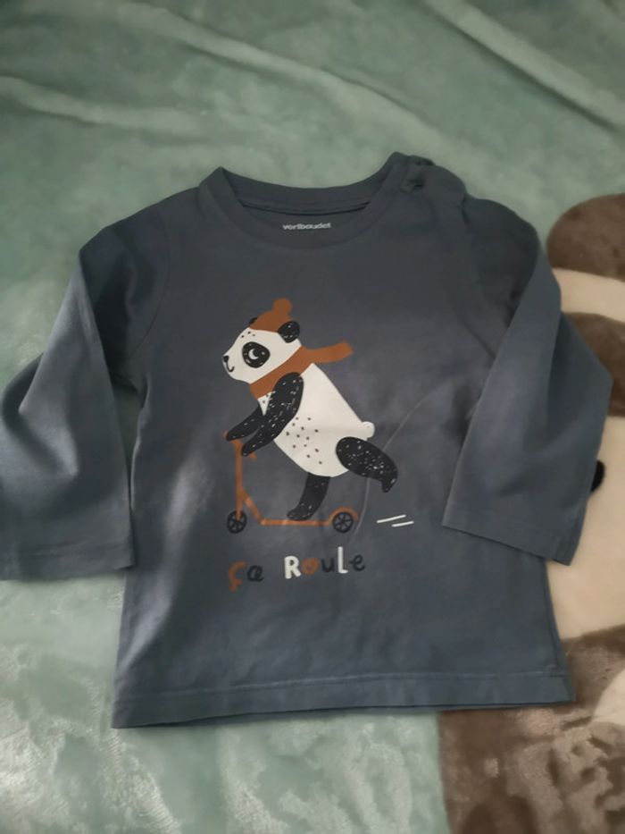 T shirt manches longues motif 🐼