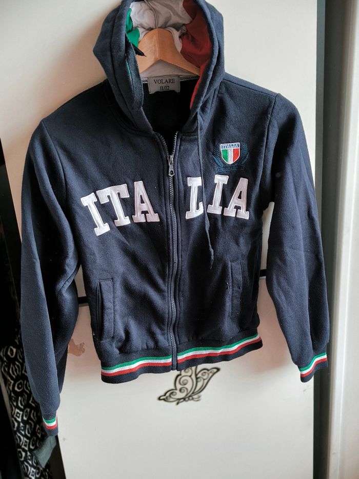 Veste zippée a capuche Italia