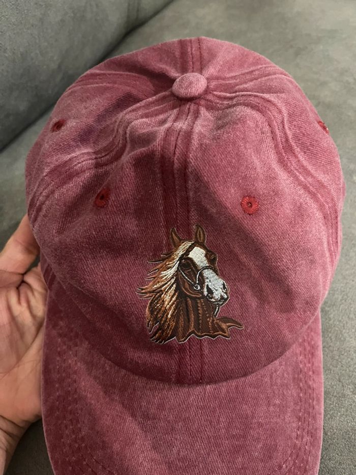 Casquette fille neuve cheval - photo numéro 3