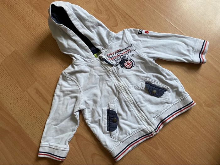 Beau gilet blanc Orchestra T. 9 mois/71 cm garçon TBE