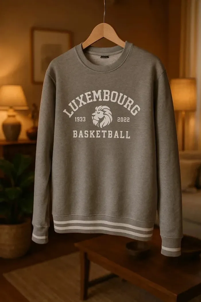 Pull à ras de cou gris homme taille S