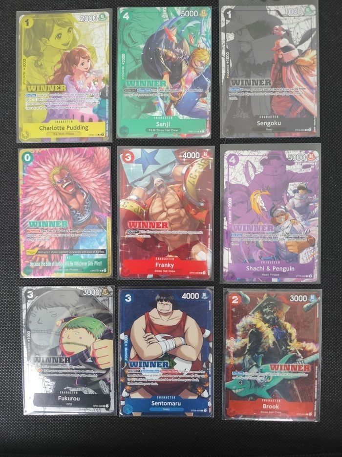 Lot cartes One Piece promo Winner - photo numéro 2