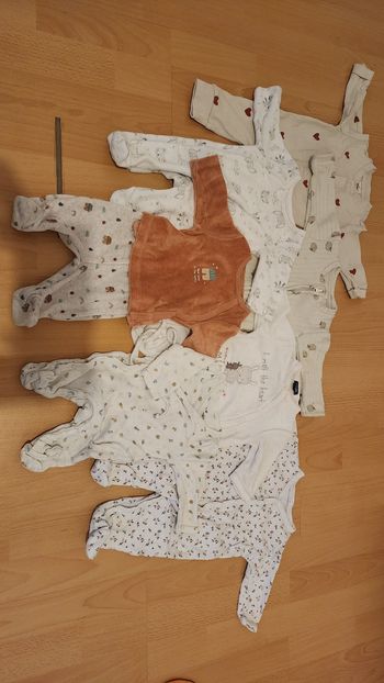 Lot de 7 pyjamas naissance