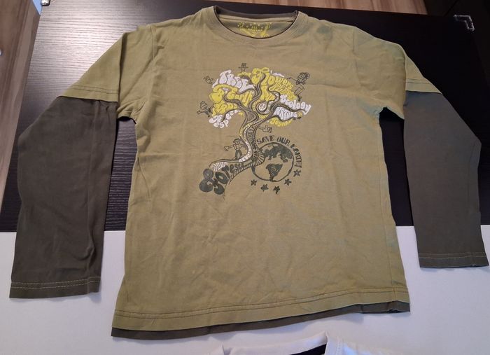 Lot de 2 T-shirt manche longue garçon taille 8 ans - photo numéro 4