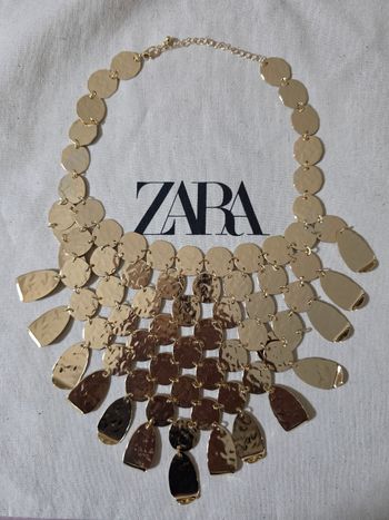 Collier doré zara 