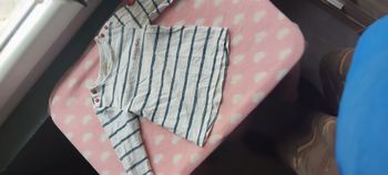 T shirt à ligne smiley baby