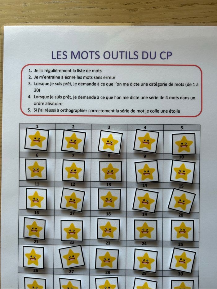 Fiche Montessori : Les mots outils du CP - photo numéro 3